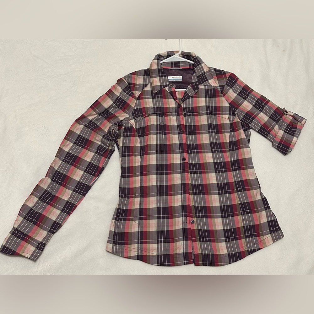 Plaid Button-Up Shirt